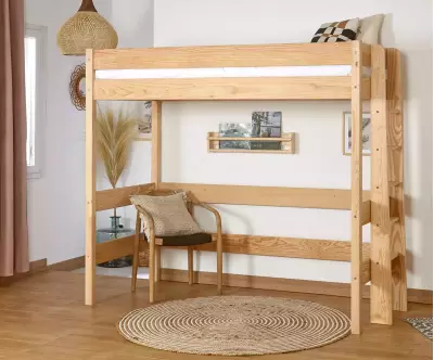 Lit mezzanine Donnell bois
