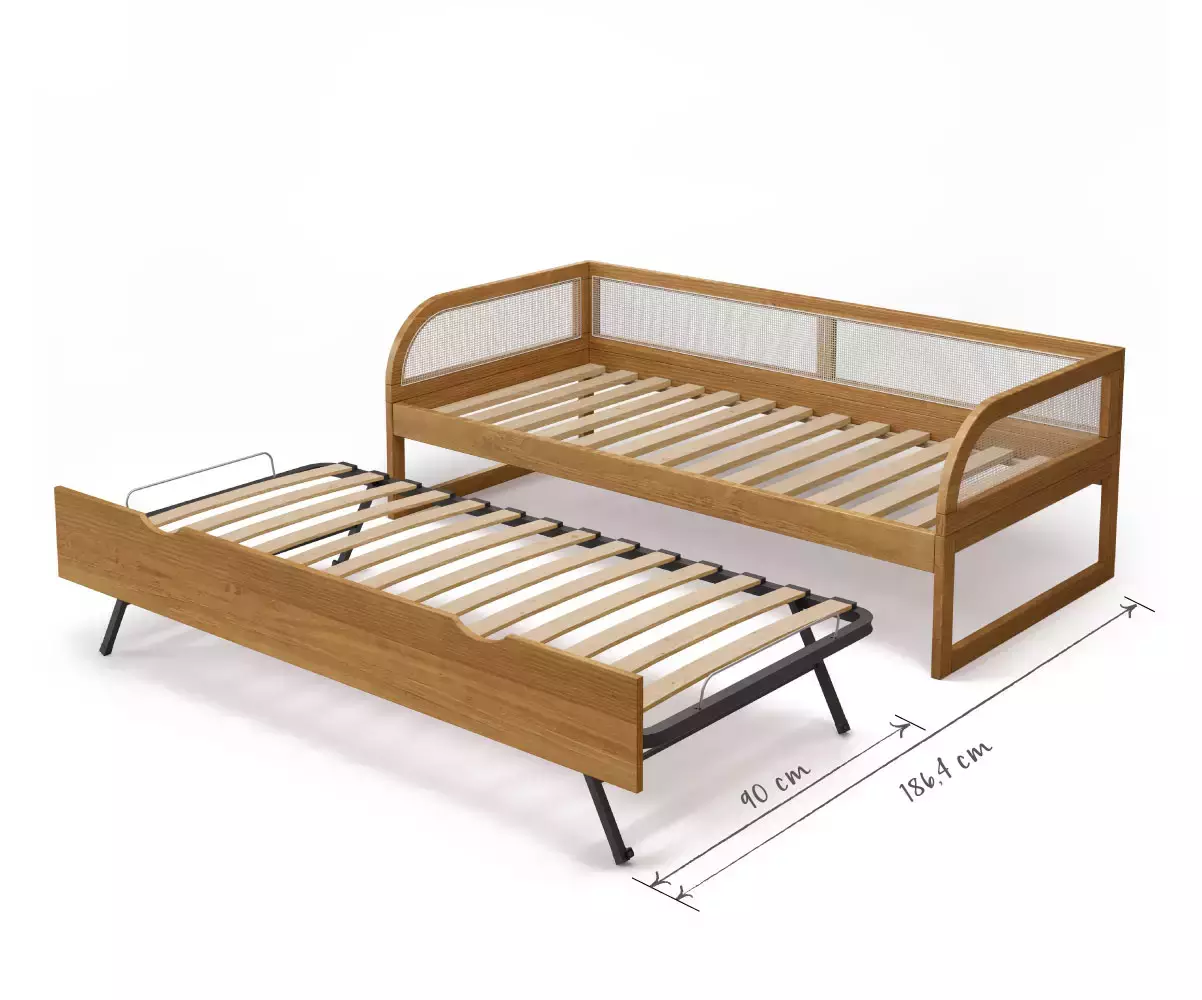 Dimensions avec sommier gigogne Dimensions avec sommier gigogne