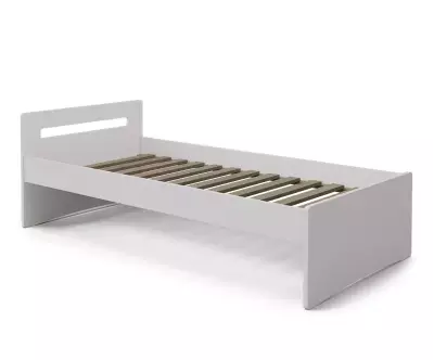 Lit Lemand bois massif finition blanche