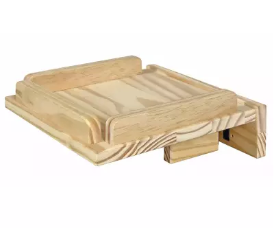 Tablette amovible en bois massif brut