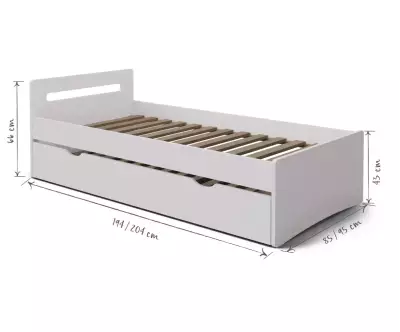 Dimensions du lit Lemand - Sommier gigogne en option