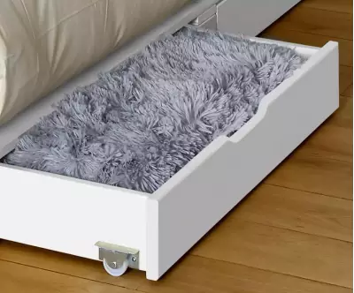Zoom sur lot de deux tiroirs Blanc