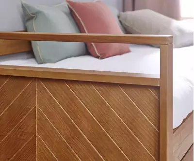 Détail chevron banquette Ponant