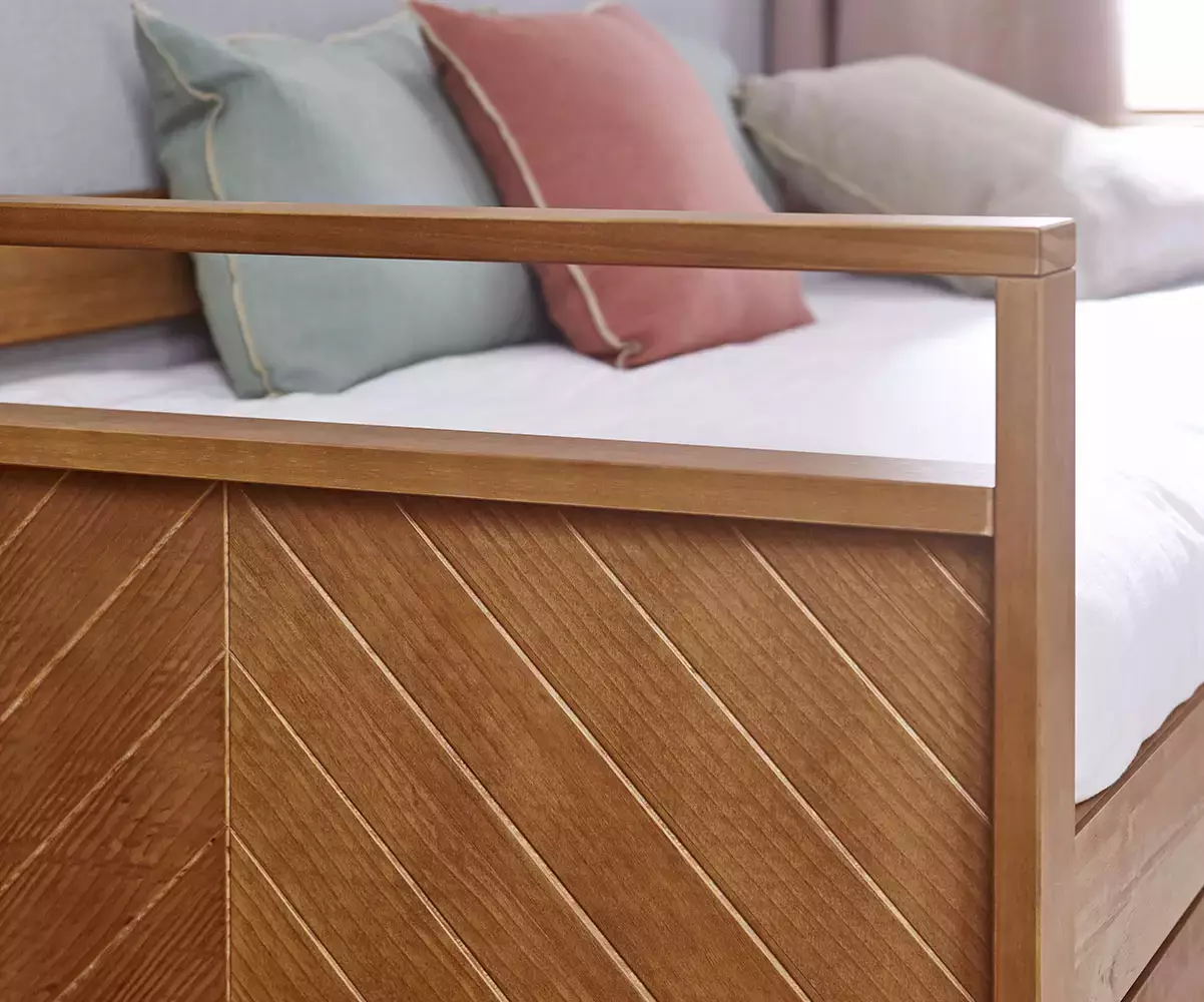 Détail chevron banquette Ponant Détail chevron banquette Ponant