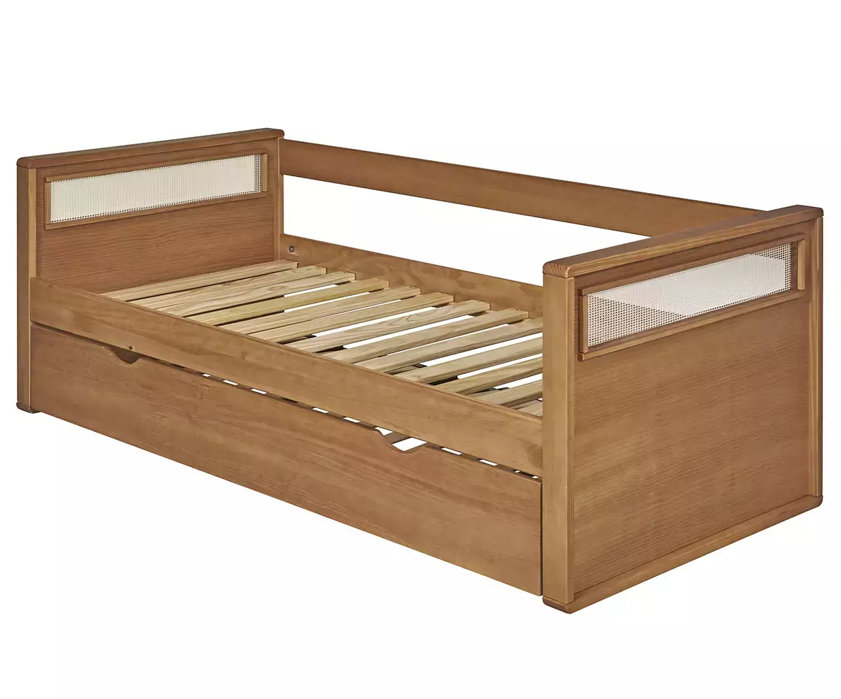 Lit banquette gigogne adulte Levant vue de 3/4 Lit banquette gigogne adulte Levant vue de 3/4
