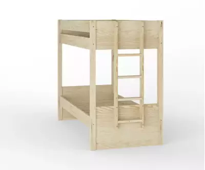 Lit superposé adulte Kupa bois échelle côté