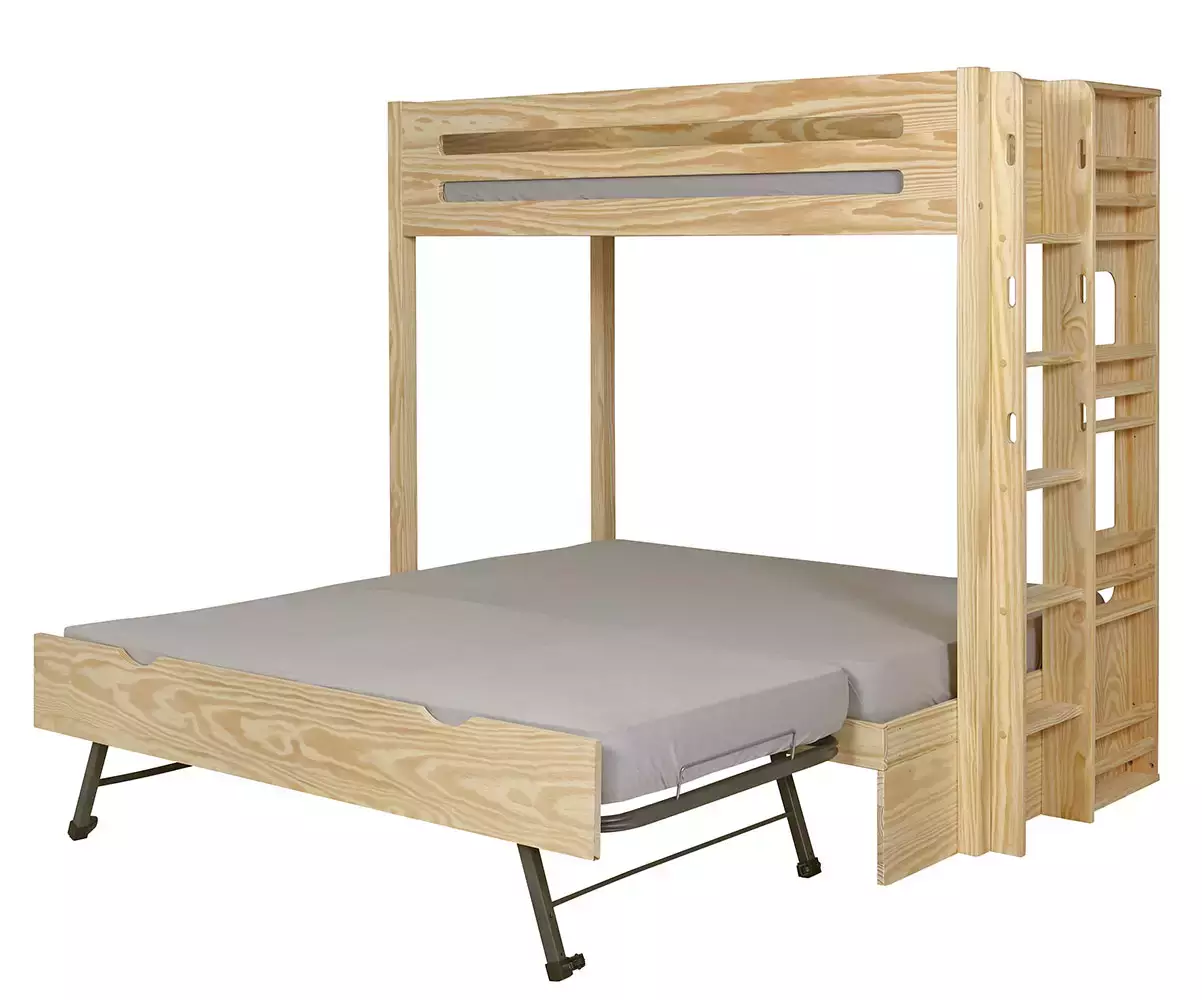 Lit superposé Chinook bois avec lit double en bas Lit superposé Chinook bois avec lit double en bas