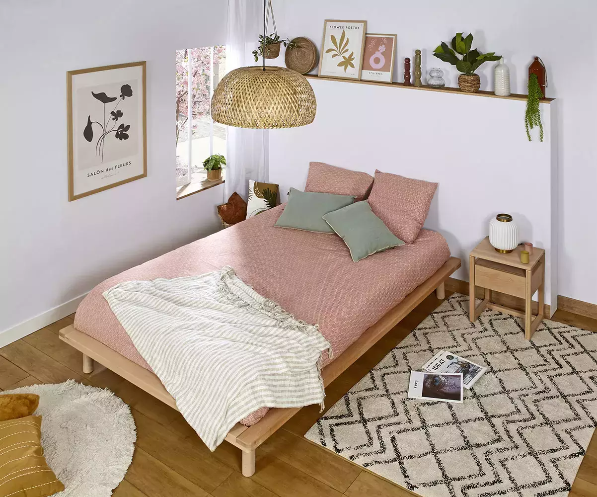 Lit Savo avec matelas est apaisante à votre espace nuit