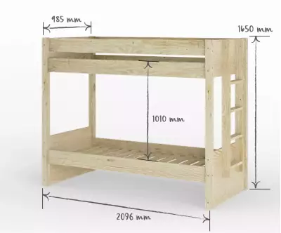 Dimension lit Kupa 90x190