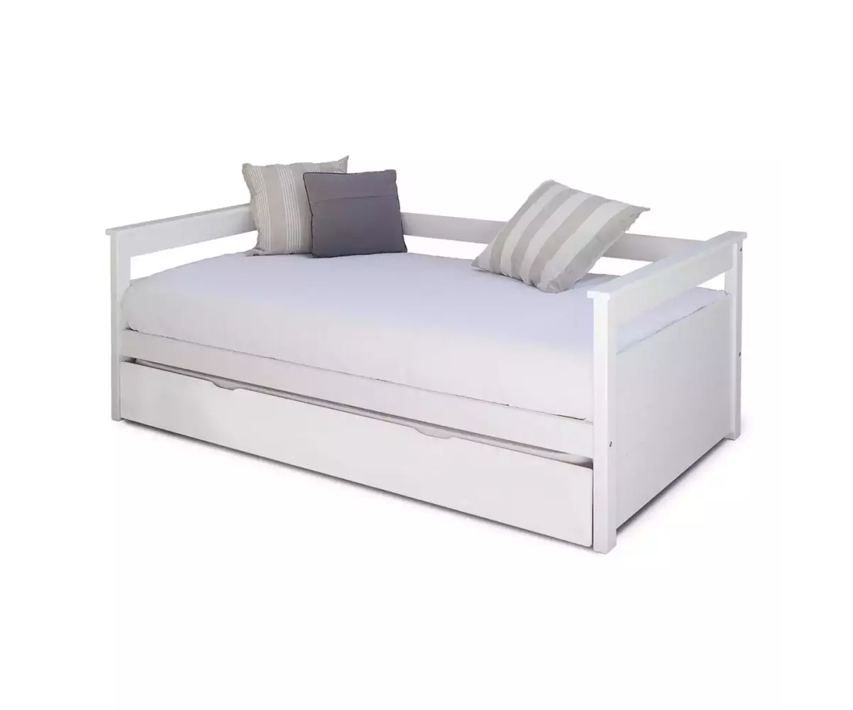 Lit banquette gigogne fermé blanc Lit banquette gigogne fermé blanc