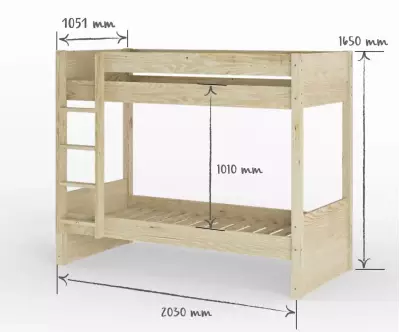 Dimension lit Javari 90x190