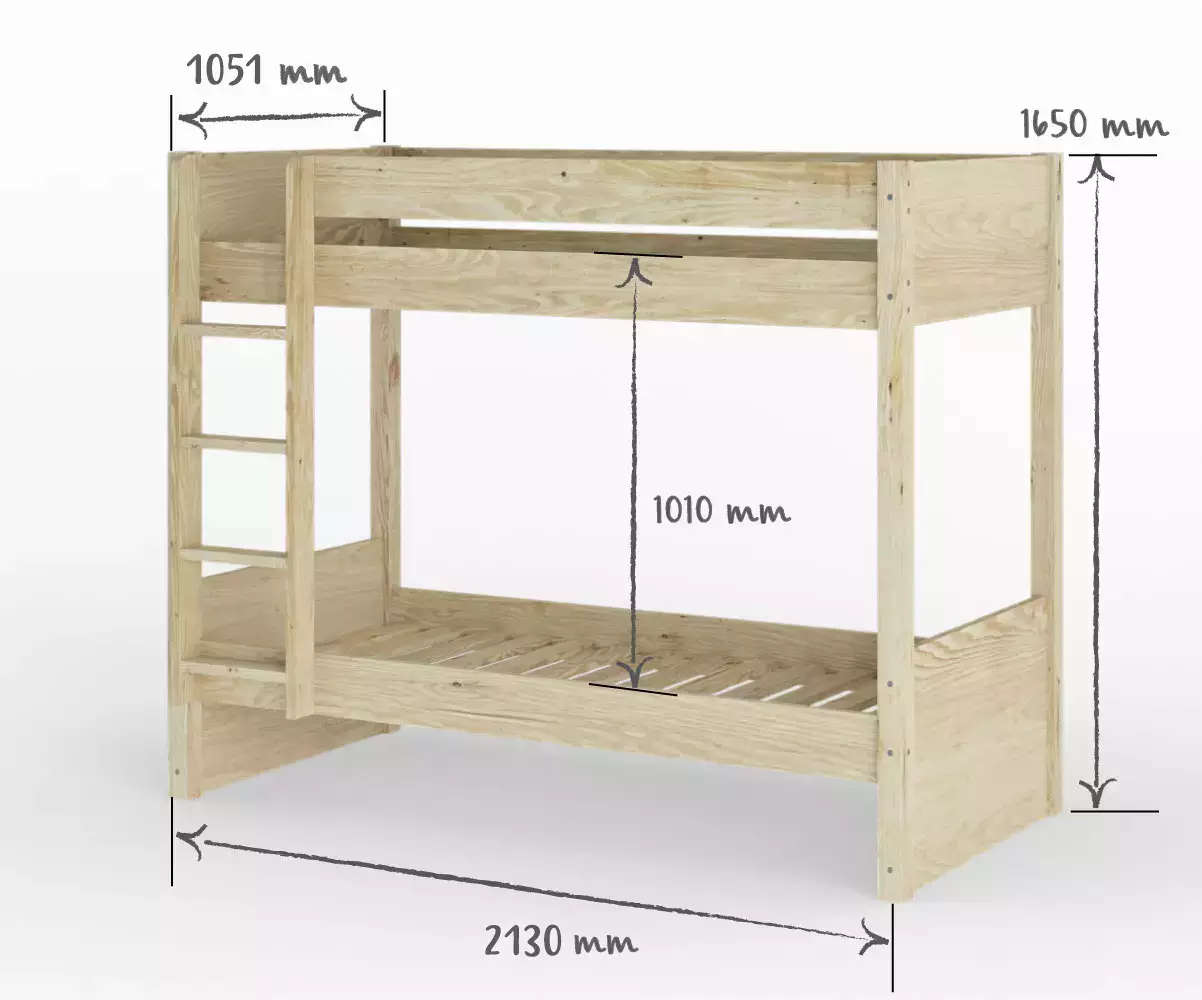 Dimension lit Javari 80x200 Dimension lit Javari 80x200