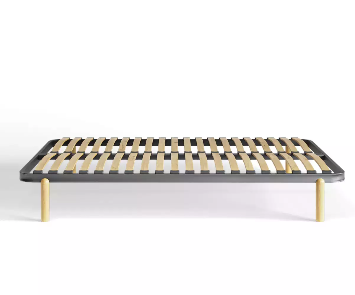 Lit ado Horus avec matelas vue de côté Lit ado Horus avec matelas vue de côté
