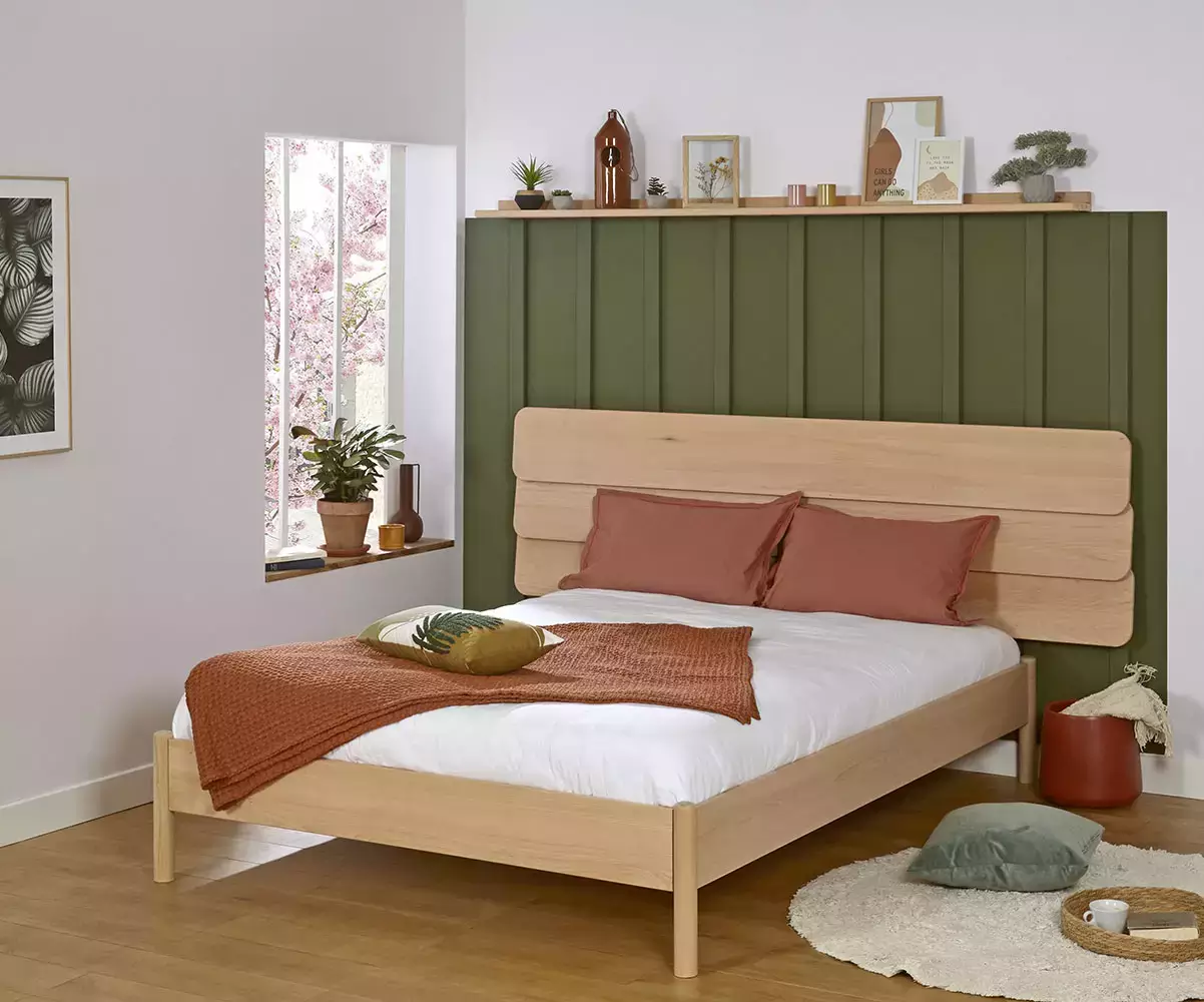 Lit Malau avec tête de lit Frégate permet de mieux optimiser la surface de votre chambre Lit Malau avec tête de lit Frégate permet de mieux optimiser la surface de votre chambre