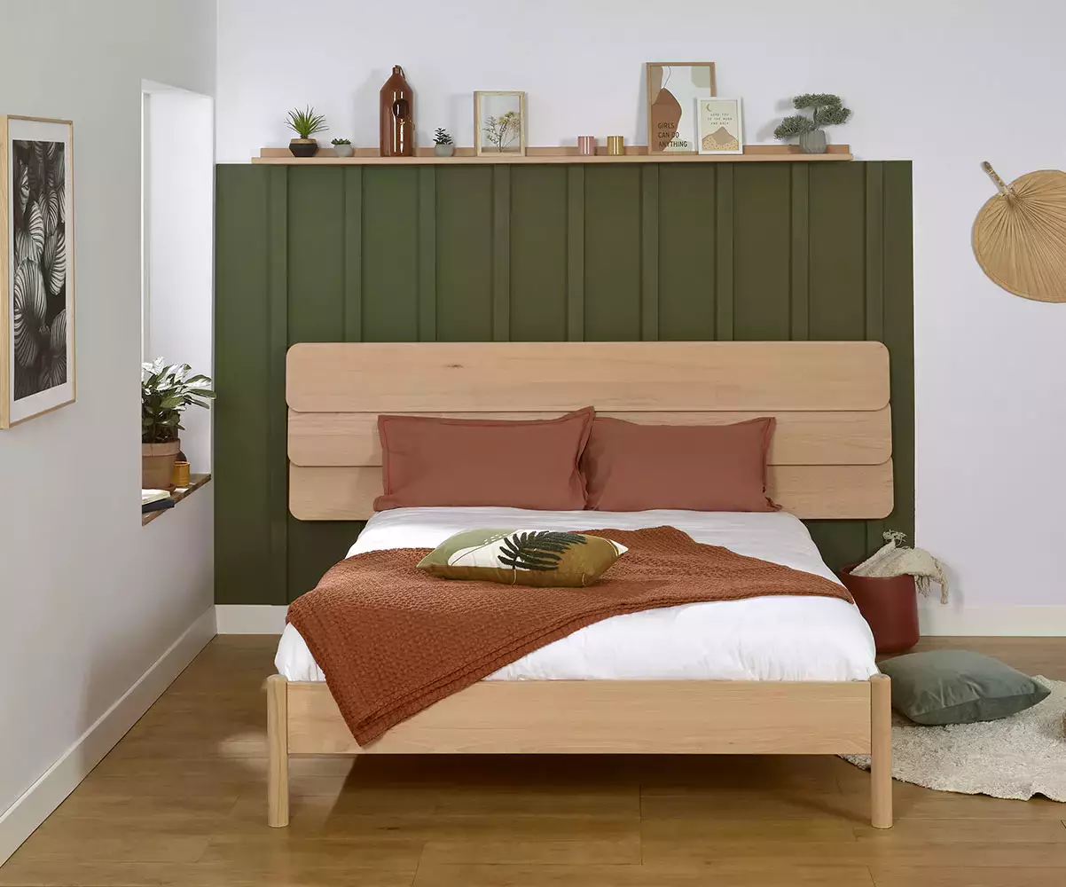 Lit Malau avec tête de lit Frégate met en valeur la décoration de votre pièce Lit Malau avec tête de lit Frégate met en valeur la décoration de votre pièce