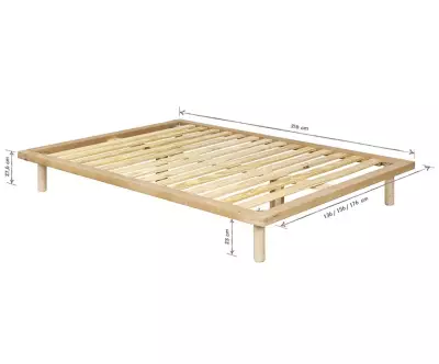 Dimensions du Lit Savo avec tête de lit Frégate