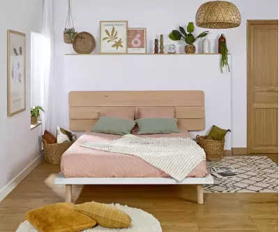 Lit Savo avec tête de lit Frégate empêche votre oreiller de tomber