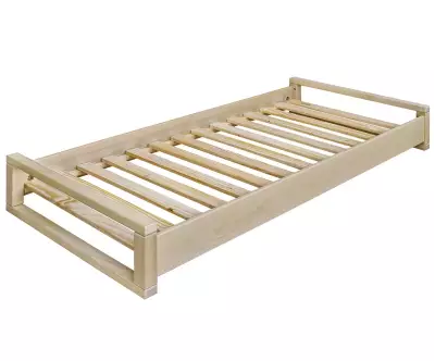 Lit empilable avec sommier intégré