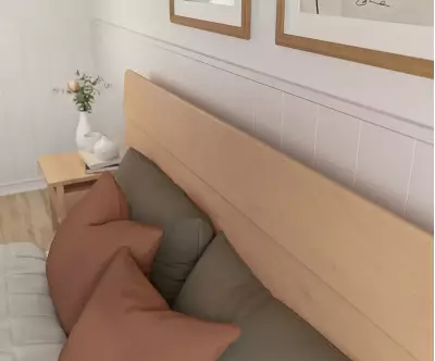 Lit Lakana avec tête de lit Frégate permet de dormir en toute sécurité