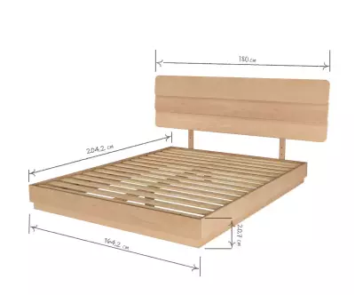Taille Lit Lakana 160 avec tête de lit Frégate
