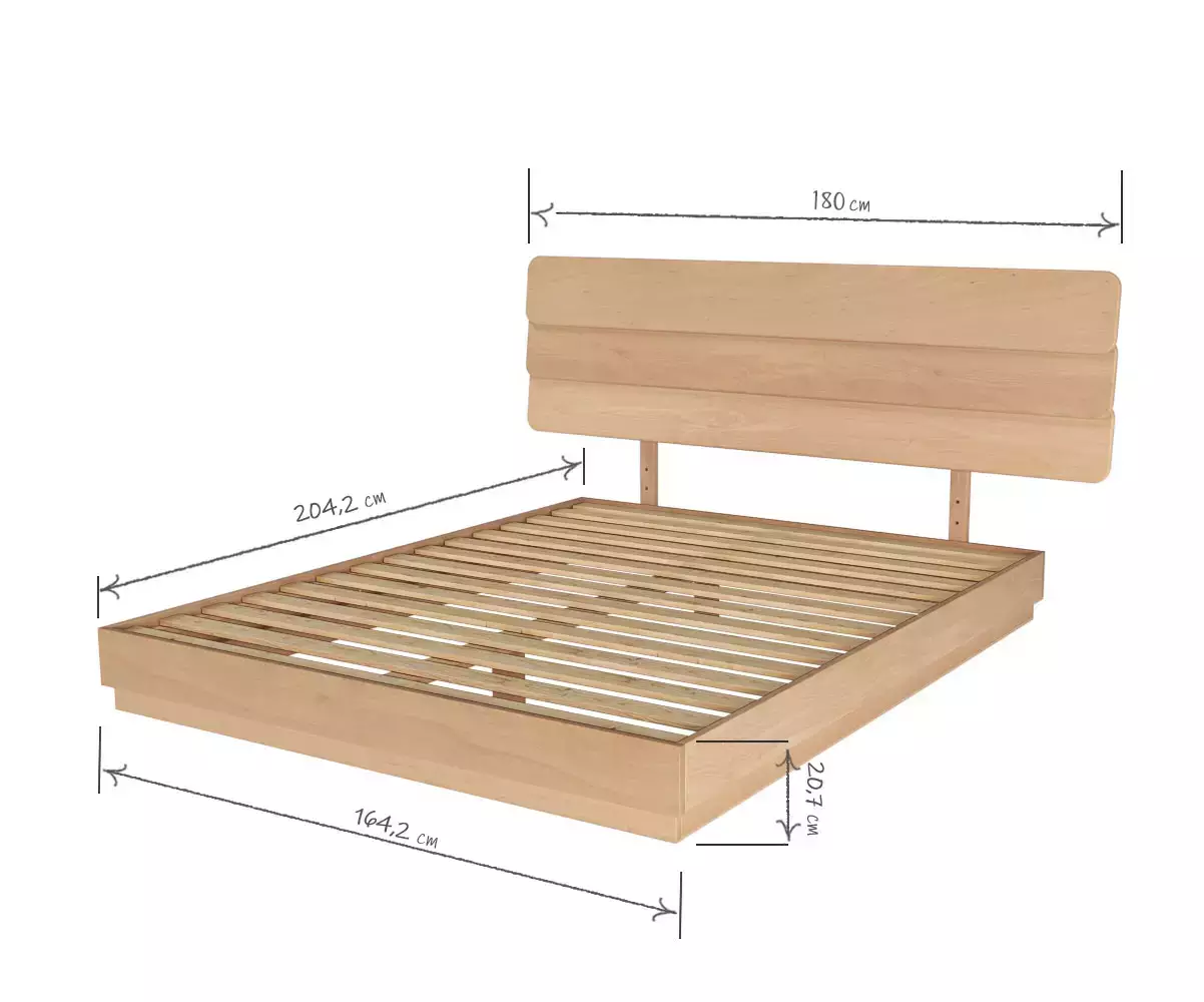 Taille Lit Lakana 160 avec tête de lit Frégate