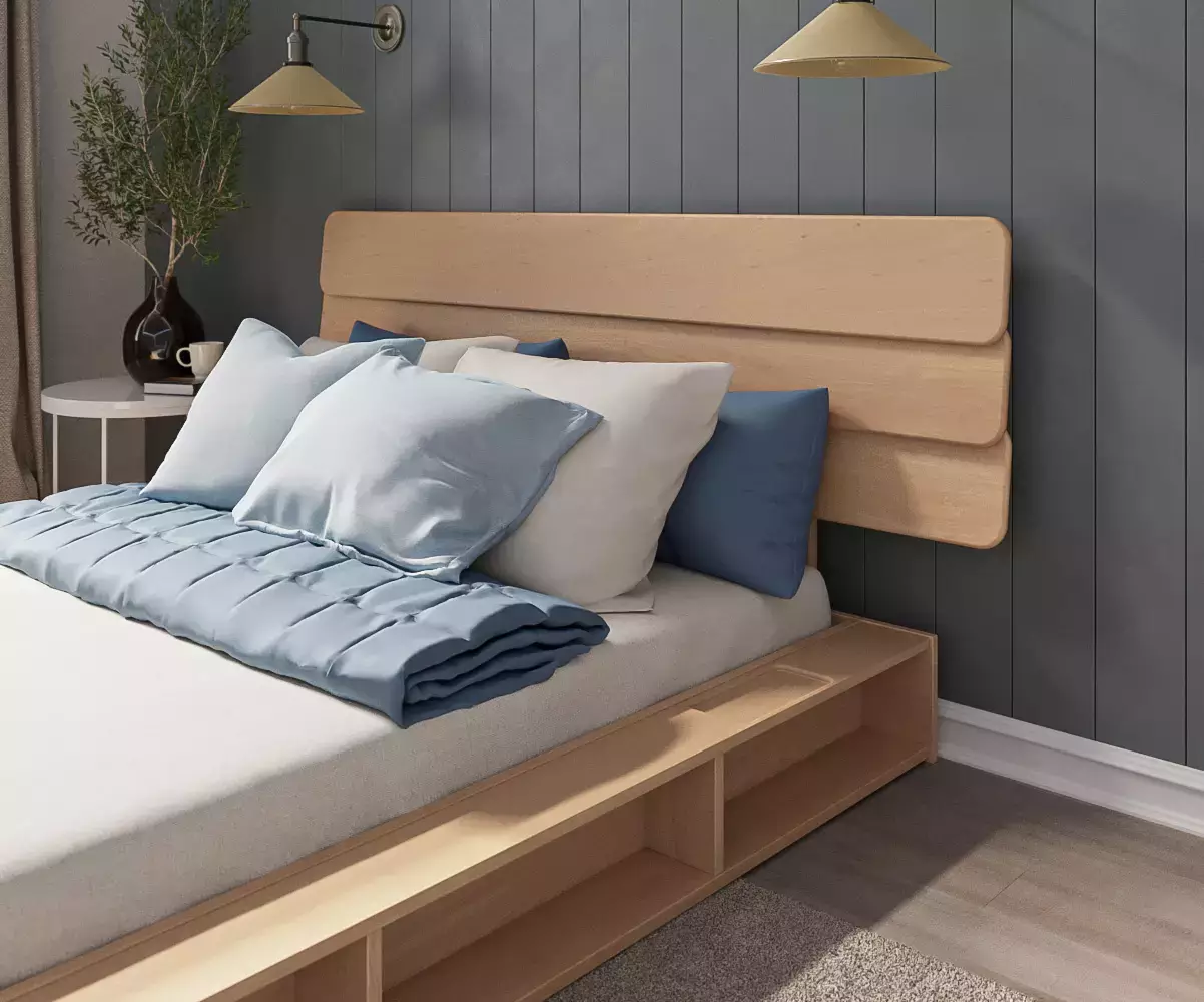 Lit Galion et tête de lit Frégate permet de mieux optimiser la surface de votre chambre Lit Galion et tête de lit Frégate permet de mieux optimiser la surface de votre chambre