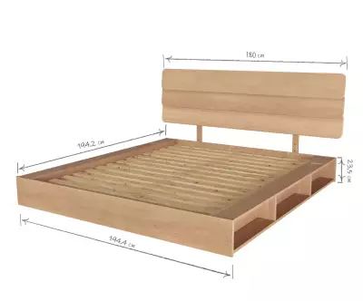 Taille Lit Galion et tête de lit Frégate