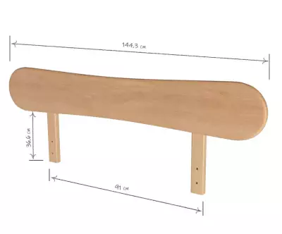 Taille de la tête de lit Kauai