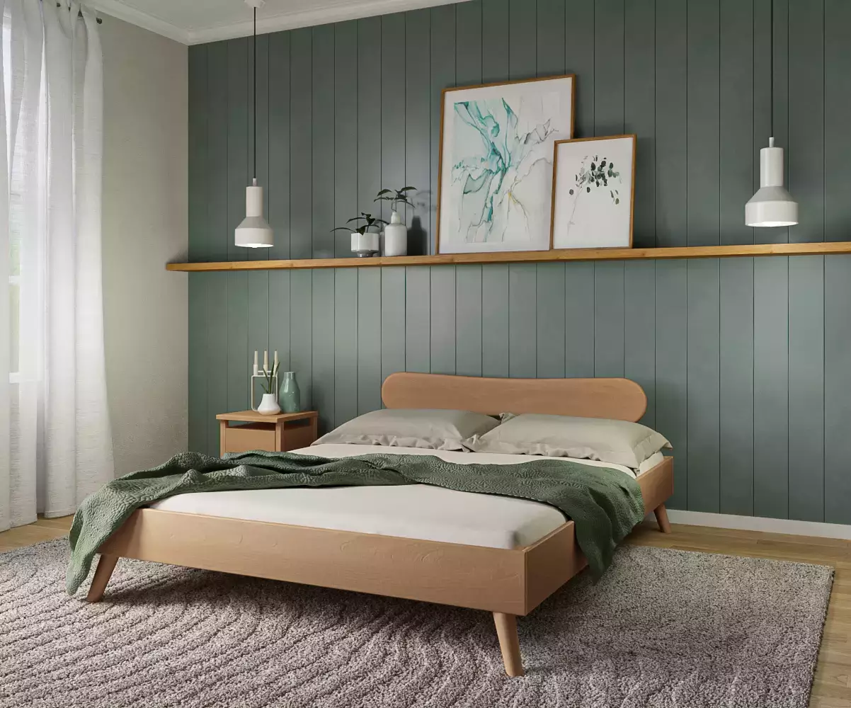 Lit Caravel avec tête de lit Kauai idéale pour préserver et habiller vos murs Lit Caravel avec tête de lit Kauai idéale pour préserver et habiller vos murs