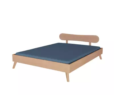 Lit Caravel avec tête de lit Kauai avec un couchage stable et durable