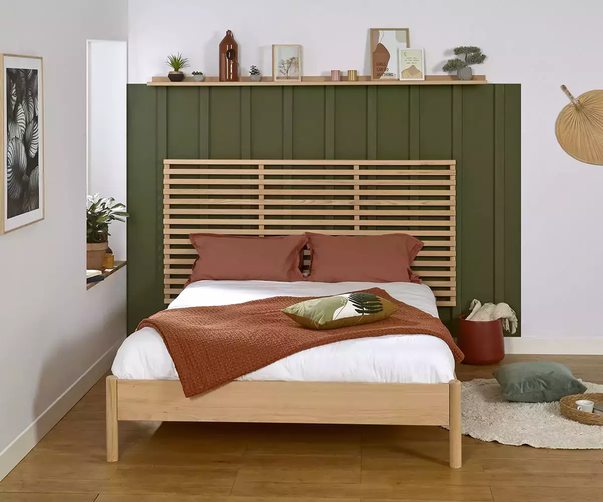 Lit Malau avec tete de lit Hooker permet de mieux optimiser la surface de votre chambre Lit Malau avec tete de lit Hooker permet de mieux optimiser la surface de votre chambre