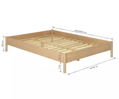 Taille Lit Malau avec tete de lit Hooker