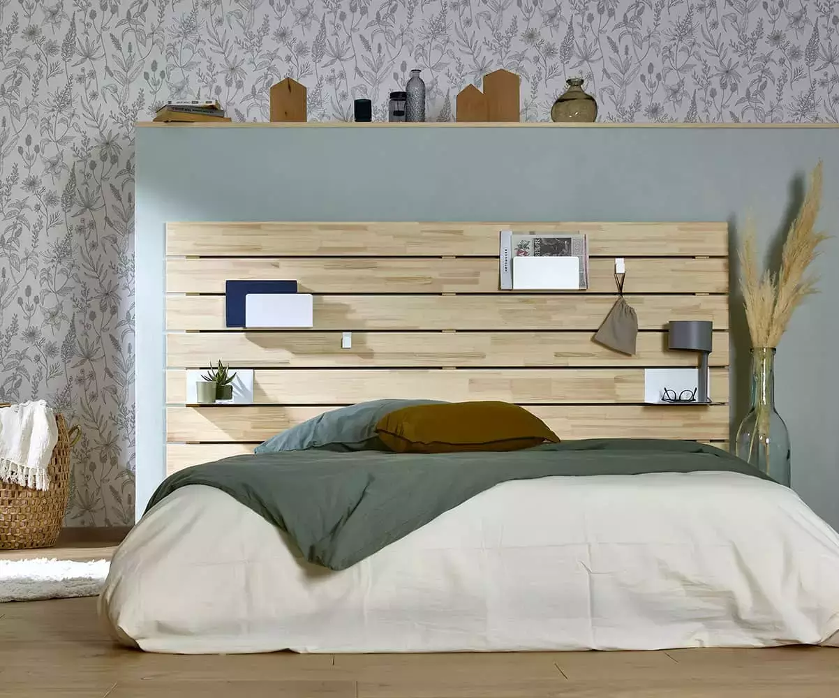 Tête de lit Ipar bois naturel Tête de lit Ipar bois naturel
