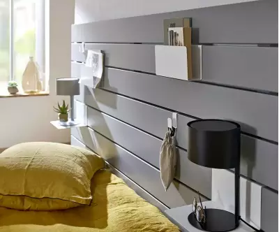 Détail tête de lit Ipar grise