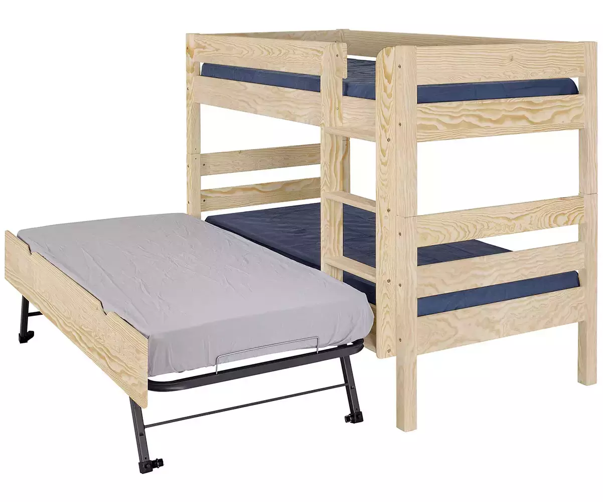 Sommier gigogne ouvert pour le lit superposé Écrin Sommier gigogne ouvert pour le lit superposé Écrin
