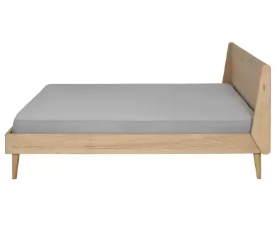 Lit en bois massif, couchage 2 places