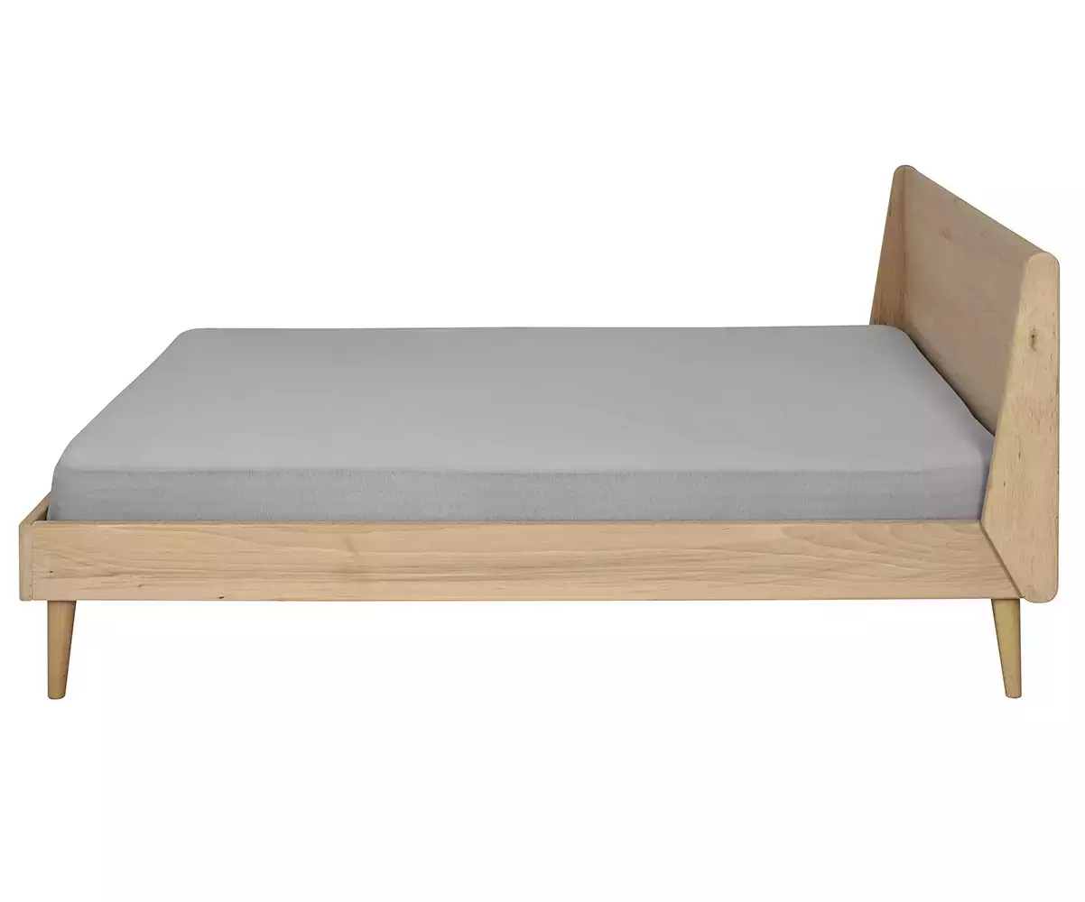 Lit en bois massif, couchage 2 places