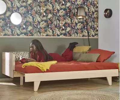 Lit gigogne Hersé avec matelas ouvert