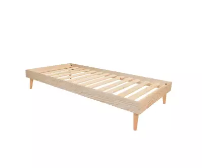 Lit Euphor 1 place en bois naturel