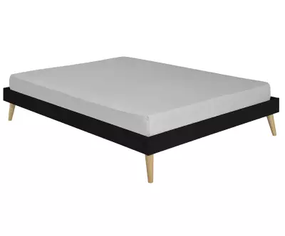 Sommier et pieds en bois massif matelas en option