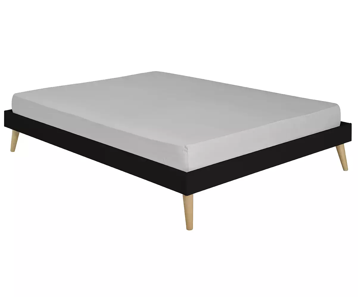 Sommier et pieds en bois massif matelas en option Sommier et pieds en bois massif matelas en option