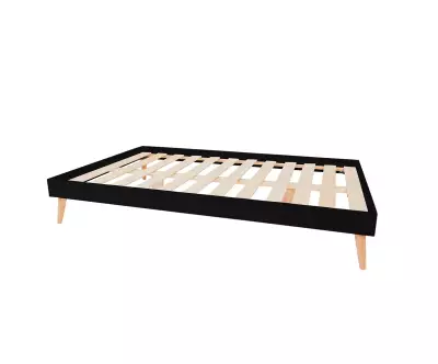 Lit 1 place Euphor couleur noir