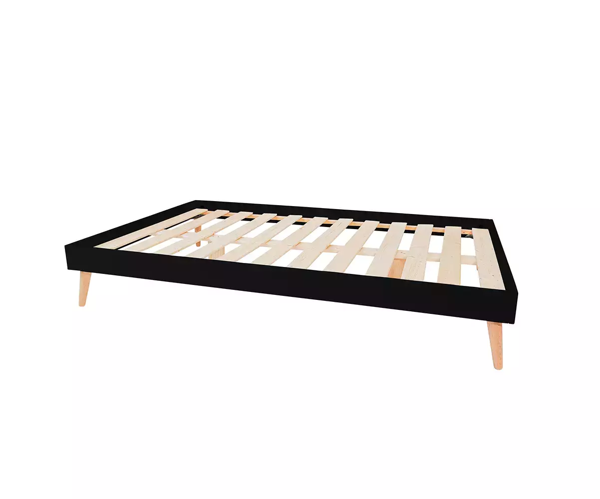 Lit 1 place Euphor couleur noir Lit 1 place Euphor couleur noir
