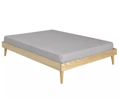 Lit Euphor en bois massif naturel