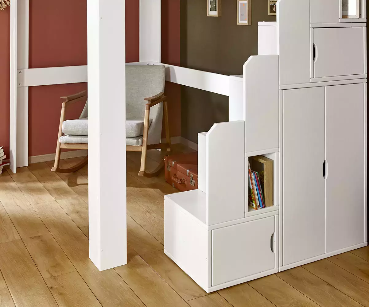 Module de rangement blanc avec rangement pour 140 cm Module de rangement blanc avec rangement pour 140 cm