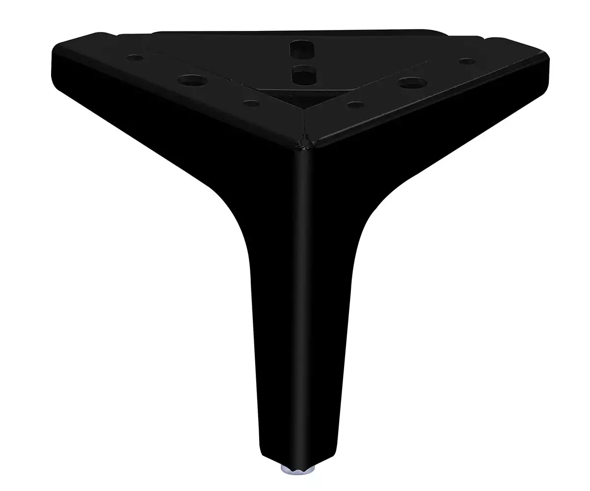 Jeu de pieds métal noir Jeu de pieds métal noir