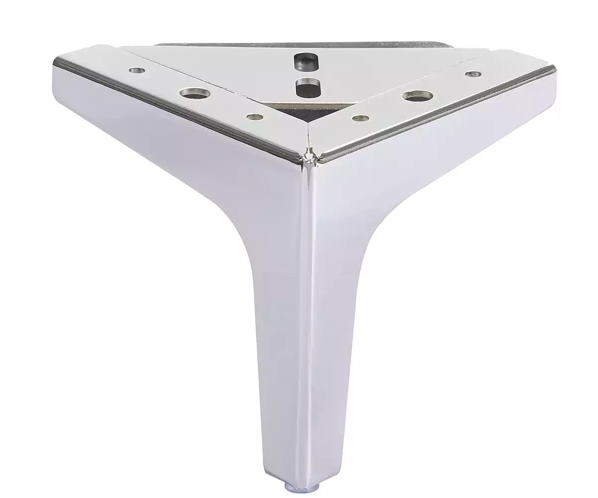 Jeu de pieds métal chromé Jeu de pieds métal chromé
