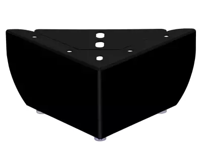 Jeu de pieds métal noir