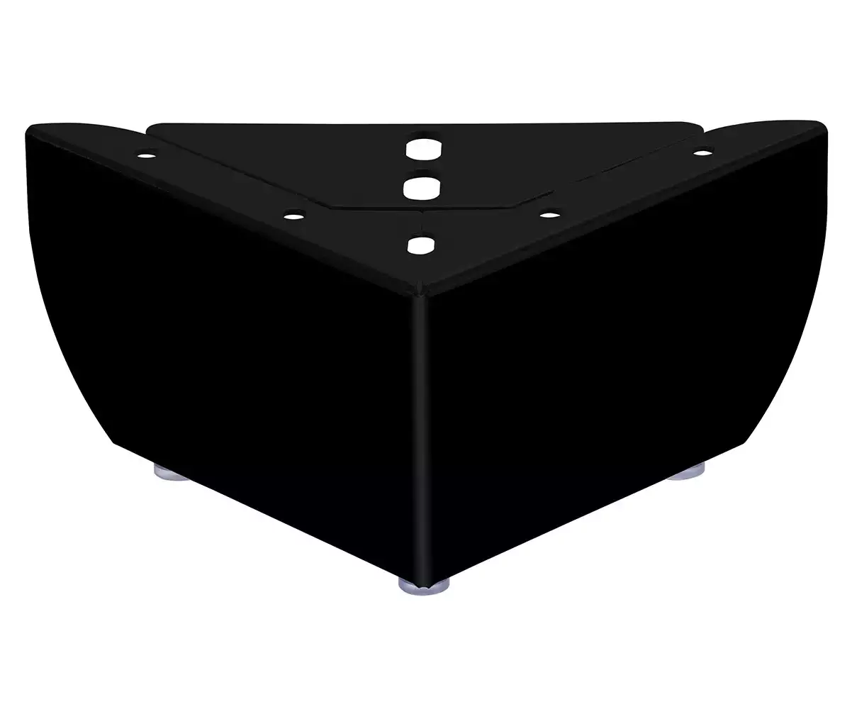 Jeu de pieds métal noir Jeu de pieds métal noir