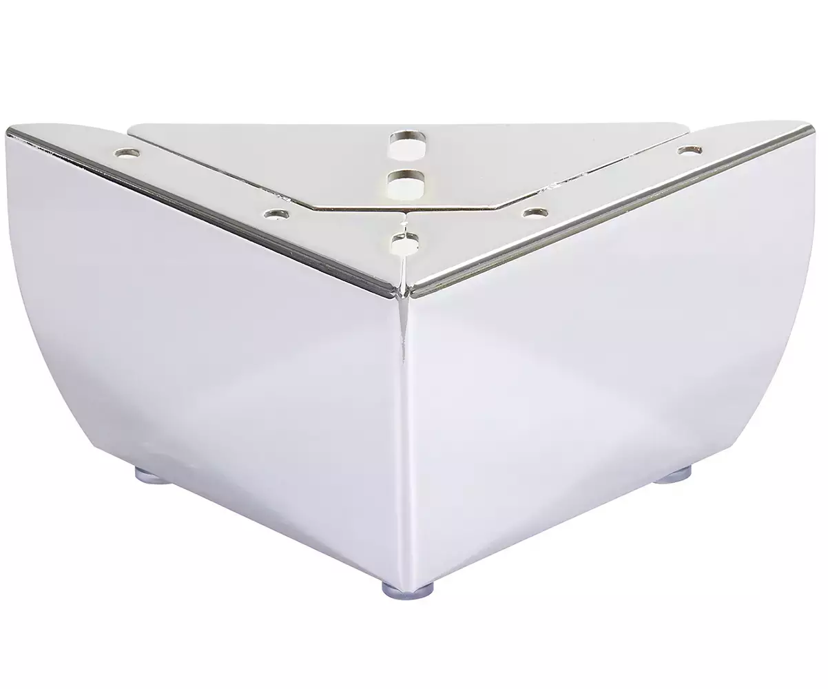 Jeu de pieds métal chromé Jeu de pieds métal chromé